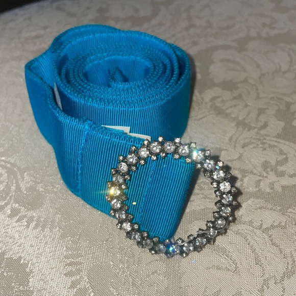 J. Crew teal belt 1.5 inches size S/M